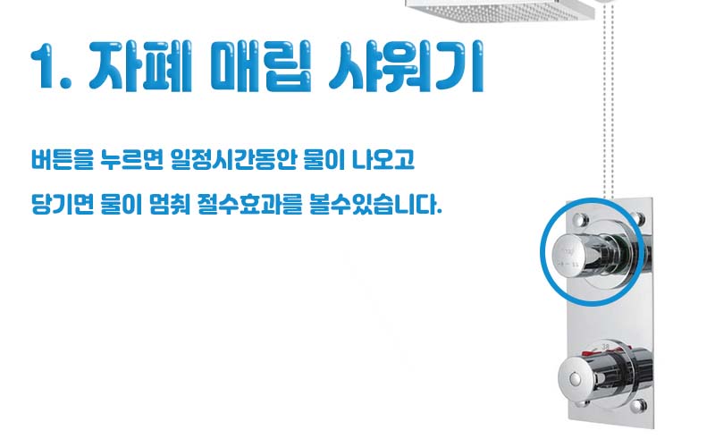 PWT6900 매립 샤워기(자폐) 설명페이지